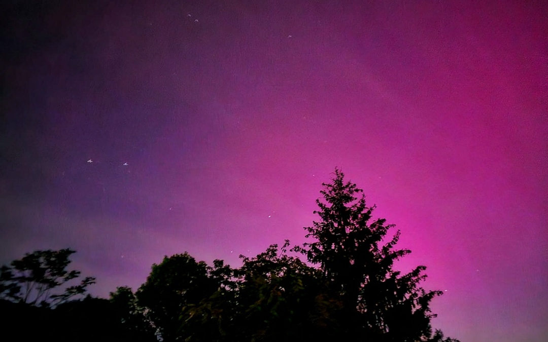 Buntes Farbspektakel: Polarlichter in der Rhein-Neckar-Region gesichtet