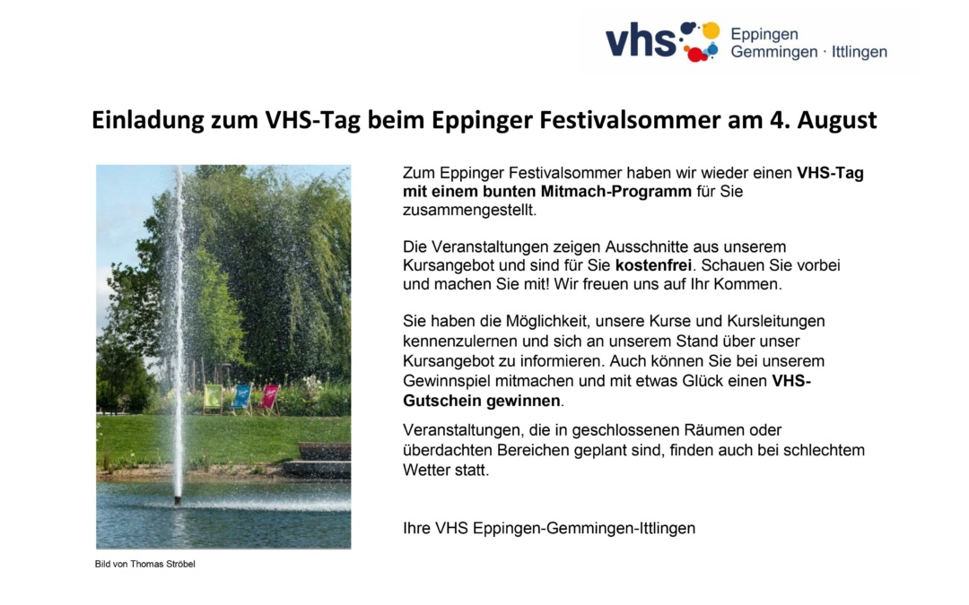 Neues VHS-Programm in Eppingen