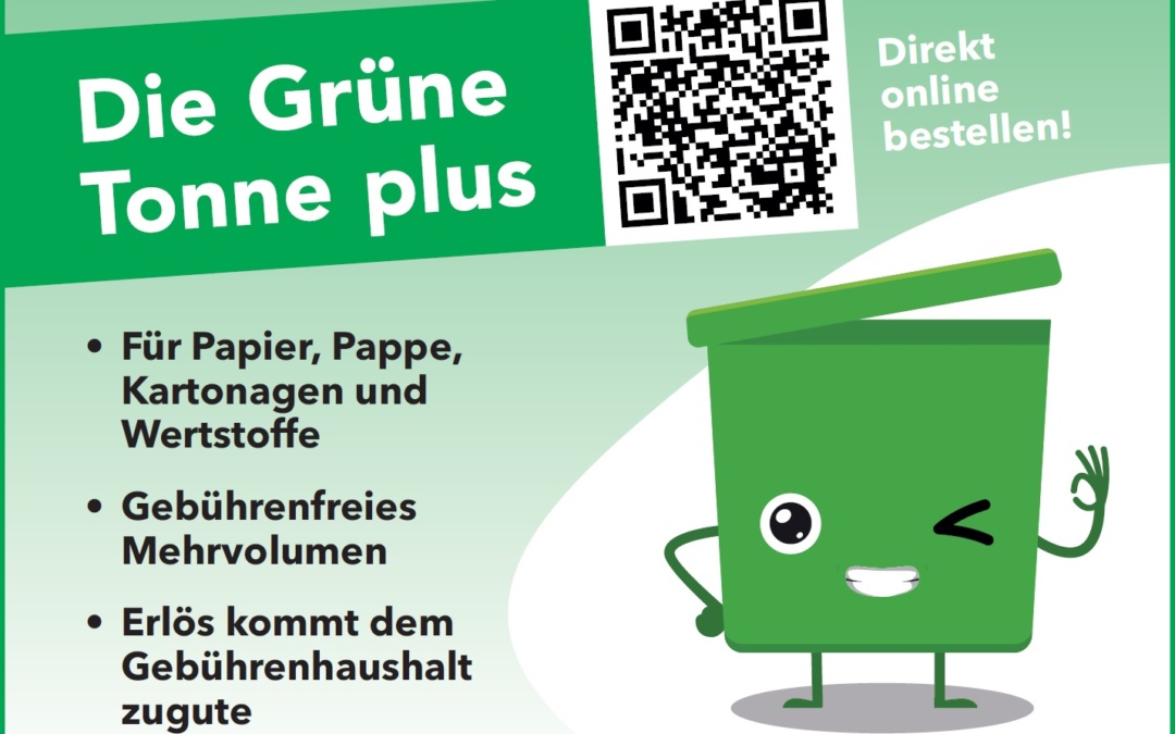 Gebührenfreies Mehrvolumen für die Grüne Tonne plus